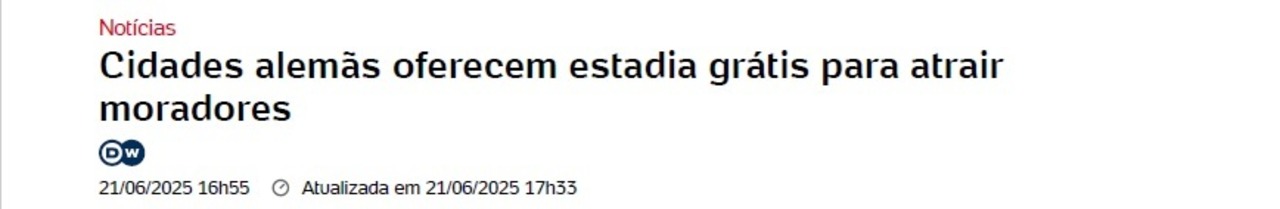 Artikel zum Probewohnen Guben auf noticias.uol.com