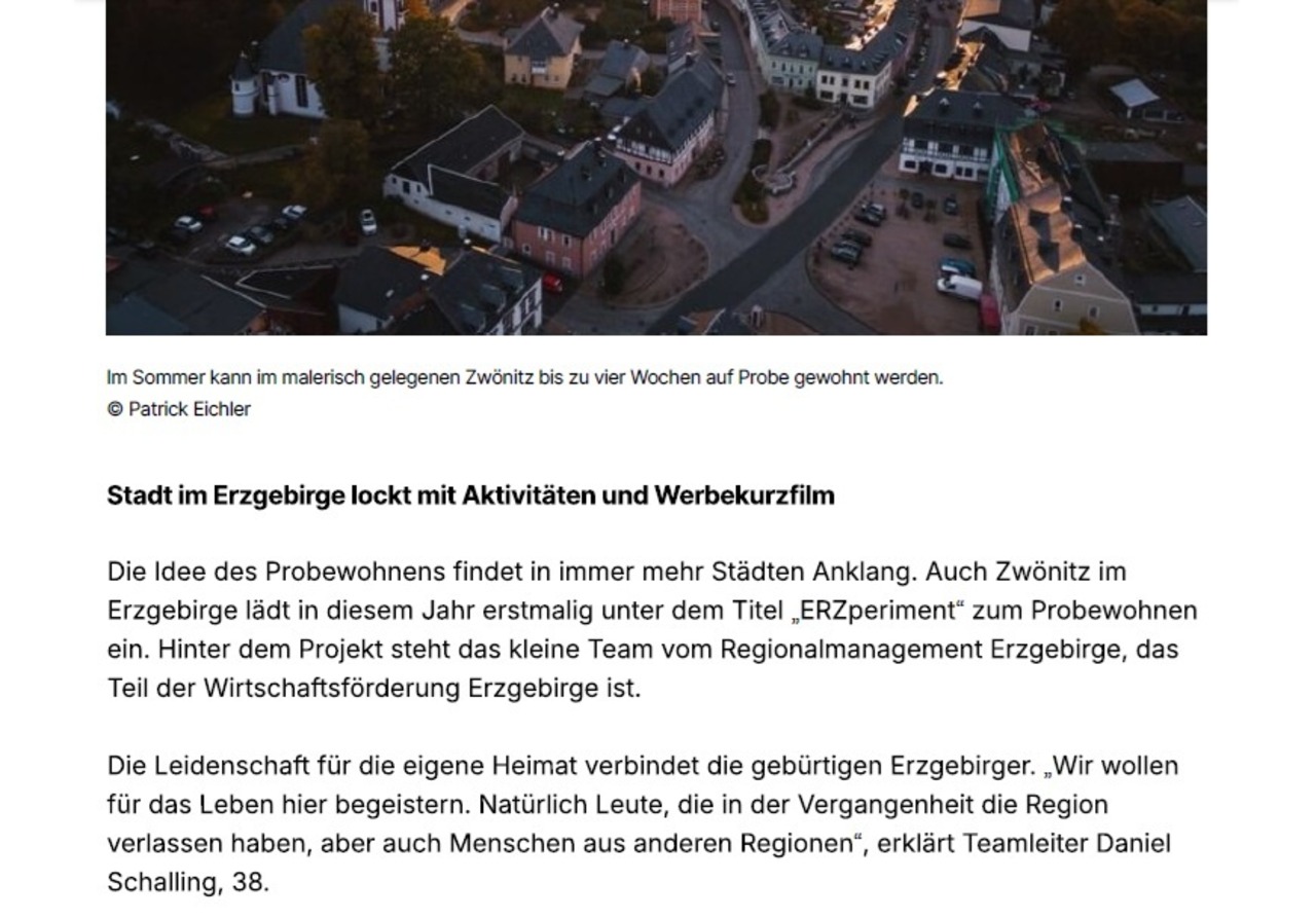 Arktikel Probewohnen Guben auf focusonline