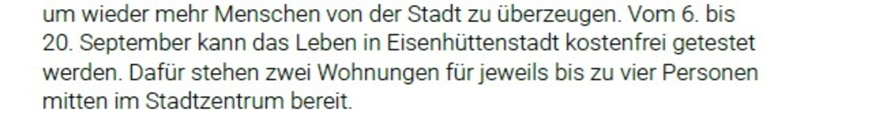 Arktikel Probewohnen Guben auf supperillu.de