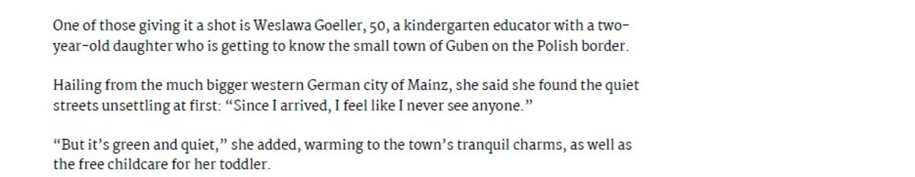 Artikel zum Probewohnen in Guben Toronto Sun