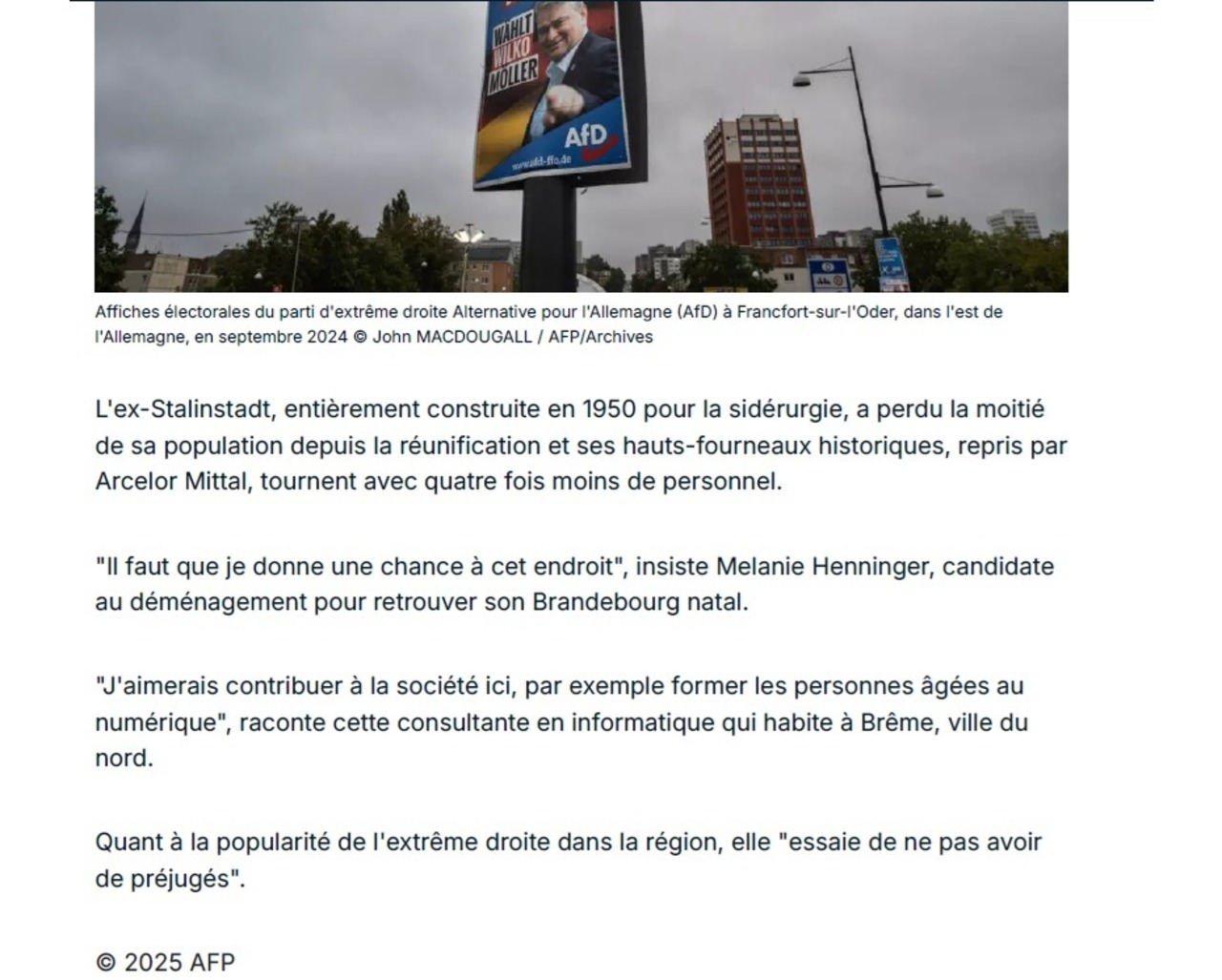 Artikel zum Probewohnen in Guben France24