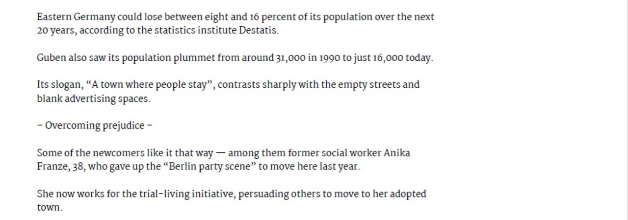 Artikel zum Probewohnen in Guben Toronto Sun