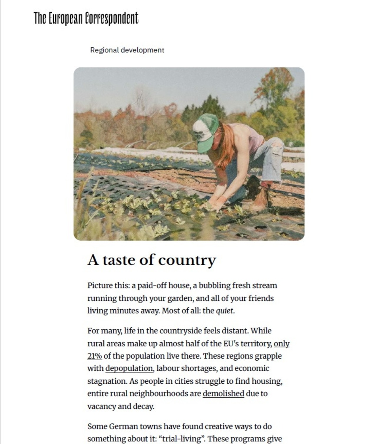 Artikel zum Probewohnen in Guben The Europeam Correspondent