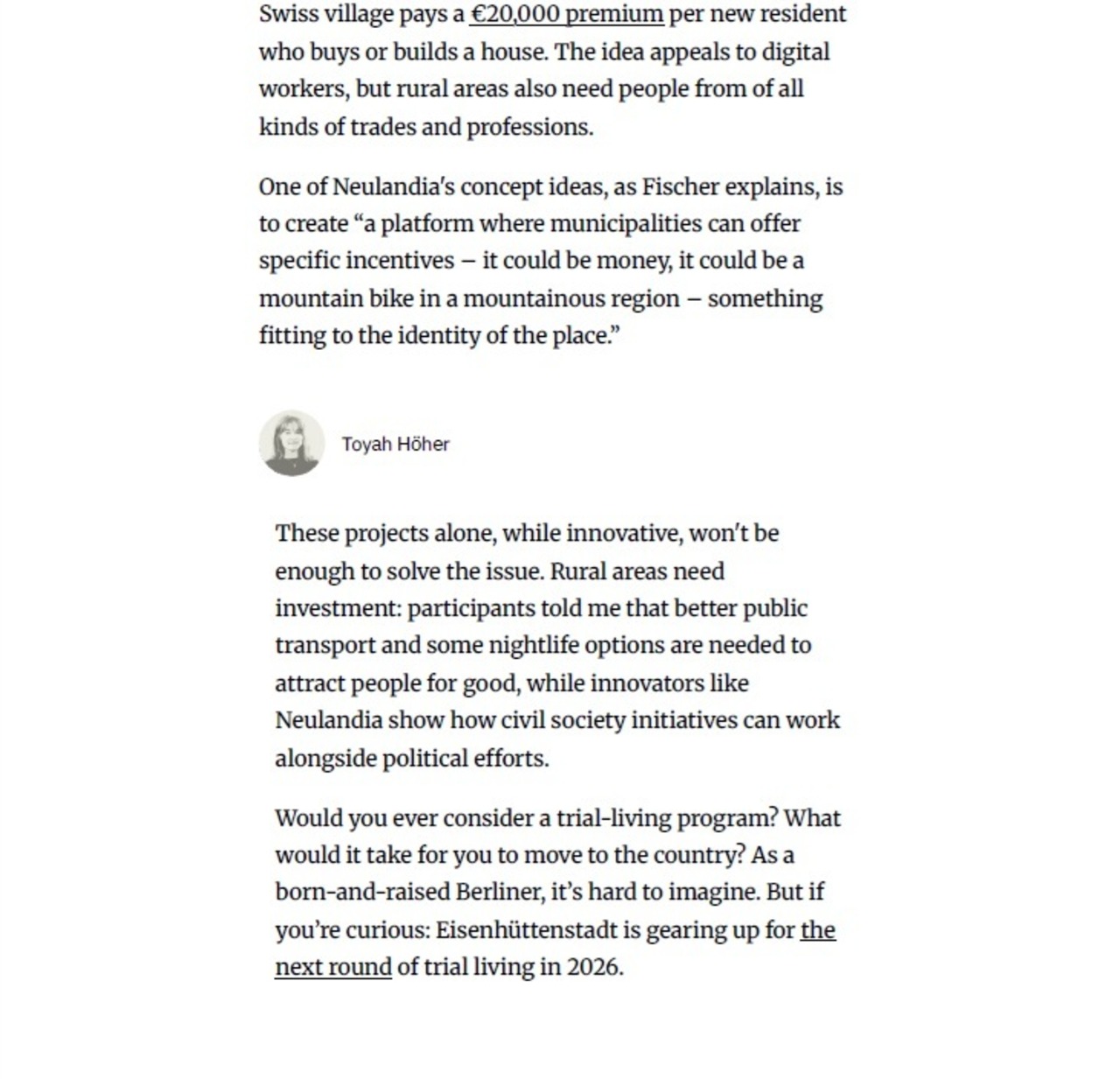 Artikel zum Probewohnen in Guben The Europeam Correspondent